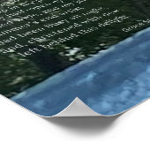 朝焼け、露に覆われたクモの巣 ポスター (角)