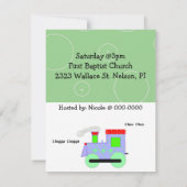 朝王トレインベビーシャワー 招待状 (裏面)