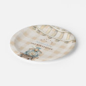 朝王列車2歳の誕生日 ペーパープレート (アングル)