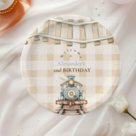 朝王列車2歳の誕生日 ペーパープレート