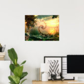 朝疑問に思のポスター ポスター (ホームオフィス)