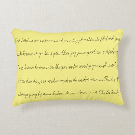 朝祈りの言葉枕 アクセントクッション (正面)