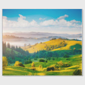 朝素晴らしの光の国側の風景。ロカ ラッピングペーパー (フラット)