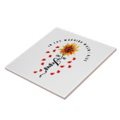 朝起きた時には、イエス·ヒ与えンフラワー タイル (側面)