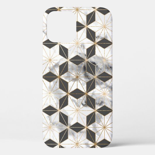 朝野日本の羽:金ゴールド大理石パターン。 Case-Mate iPhoneケース (裏面)