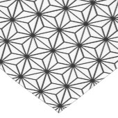 朝野羽白黒日本の幾何学模様 ショートテーブルランナー (コーナー)