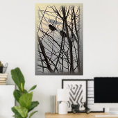 朝野鳥 ポスター (ホームオフィス)