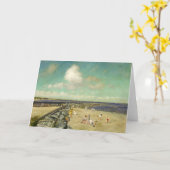 朝防波堤 | ウィリアムメリットチェイス カード (黄色い花)