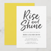 朝陽とともに！ブランチのお誘い 招待状 (正面/裏面)