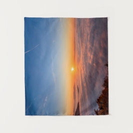 朝雲の上を覗く太陽 タペストリー