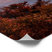 朝雲の上を覗く太陽 ポスター (角)