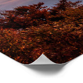 朝雲の上を覗く太陽 ポスター (角)