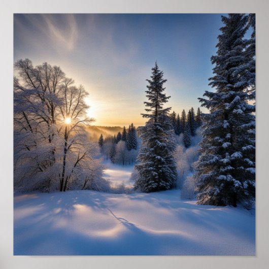 朝霜の降りた朝 ポスター (正面)