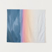 朝霧と日の出前の幻想的な空 タペストリー (正面(横))