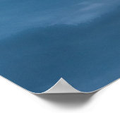 朝霧と日の出前の幻想的な空 ポスター (角)