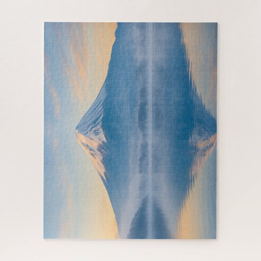 朝霧に浮かぶ富士山と湖 / Mt.Fuji and Lake in the Morning Mist ジグソーパズル (縦)