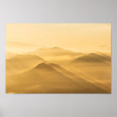 朝霧の丘層の日の出 ポスター (正面)