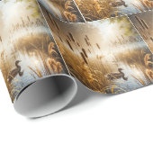 朝霧の中のアヒルとカタイル ラッピングペーパー (ロールコーナー)