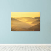朝霧輝くの日の光 キャンバスプリント (インサイチュ (ウッドフロア))