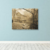 朝霧 キャンバスプリント (インサイチュ (ウッドフロア))