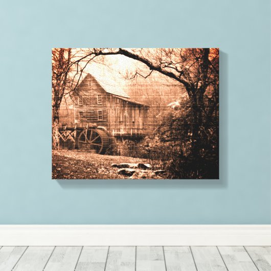 朝霧 キャンバスプリント (インサイチュ (ウッドフロア))