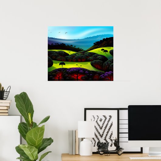 朝霧 ポスター (ホームオフィス)