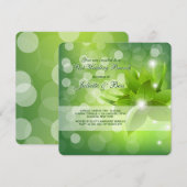 朝露のポストウェディング ブランケットの招待状 招待状 (正面/裏面)