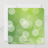 朝露のポストウェディング ブランケットの招待状 招待状 (裏面)