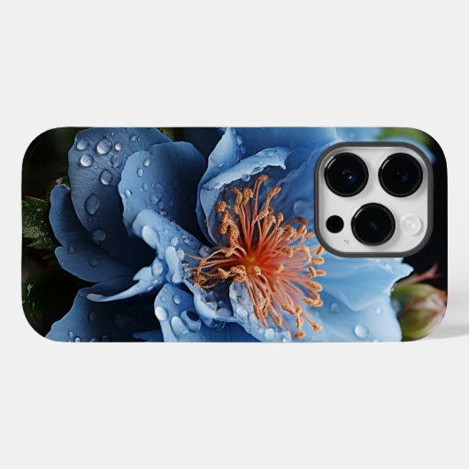 朝露の牡丹 Case-Mate iPhoneケース (裏面 (横))