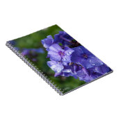 朝露の紫の花ノート ノートブック (右側)