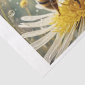 朝露の花の上に蜂 –  薄葉紙 (詳細)