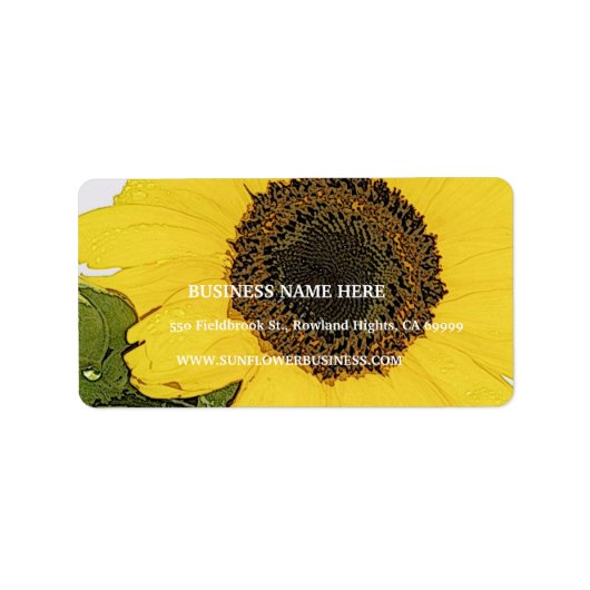 朝露ひまわり ラベル (正面)