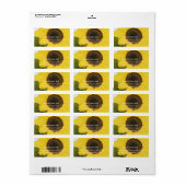 朝露ひまわり ラベル (フルシート)