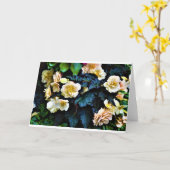 朝露カード カード (黄色い花)