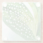 朝露グリーンリーフ ガラスコースター (裏面)