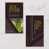 朝露スタイリッシュ写真テンプレート業 名刺 (正面/裏面)