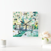 朝露/サール スクエア壁時計 (ホーム)