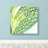 朝露 | ボタニモダンカルウォーター色 キャンバスプリント (インサイチュ (ウッドフロア))