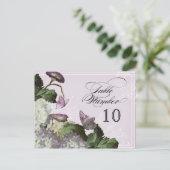 朝顔あじさい – テーブルの座席番号 ポストカード (スタンド正面)