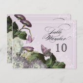 朝顔あじさい – テーブルの座席番号 ポストカード (正面/裏面)