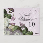 朝顔あじさい – テーブルの座席番号 ポストカード (裏面)