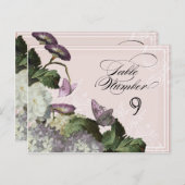 朝顔あじさい – テーブルの座席番号 ポストカード (正面/裏面)