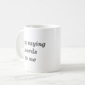 朝顔ではない人 コーヒーマグカップ (正面左)