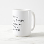 朝顔ではない コーヒーマグカップ (正面右)