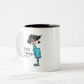 朝顔ではない ツートーンマグカップ (正面左)