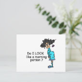 朝顔ではない ポストカード (スタンド正面)