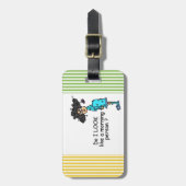 朝顔ではない ラゲッジタグ (正面縦)