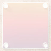 朝顔のグラデーシグラデーションョン ガラスコースター (裏面)