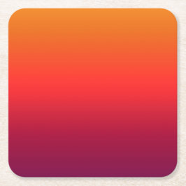 朝顔のグラデーシグラデーションョン スクエアペーパーコースター