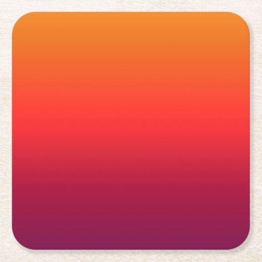 朝顔のグラデーシグラデーションョン スクエアペーパーコースター (正面)